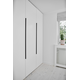 Poig edge straight ea960 l1200 alu noir mat brossé 